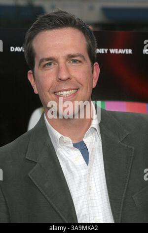 27. März 2007 kommt bei der Premiere von "The TV Set" im Crest Theater in Los Angeles - Los Angeles, CA, USA - Schauspieler ED HELMS. (Kredit-Bild: © Marianna Tag Massey/ZUMA Press) Stockfoto