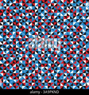 Nahtlose Muster von geometrischen Formen. Buntes Mosaik Kulisse. Geometrische vector Hintergrund. Bunte Dreieck Muster. Stock Vektor