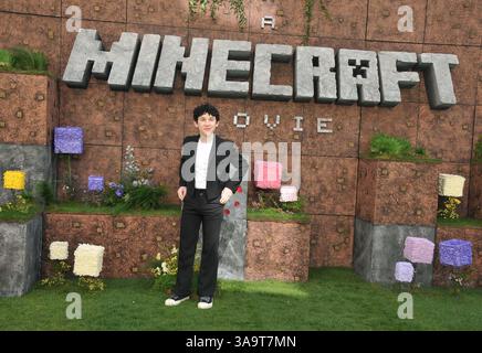 London, Großbritannien. 30. März 2025. Sebastian Hansen bei der Weltfilmpremiere „A Minecraft Movie“, Cineworld Leicester Square, Leicester Square, am Sonntag, 30. März 2025 in London, England, Großbritannien. CAP/CAN © CAN/Capital Pictures Credit: Capital Pictures/Alamy Live News Stockfoto