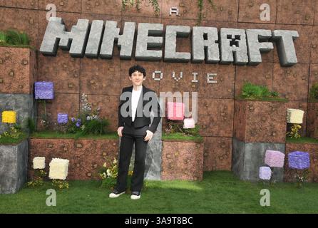 London, Großbritannien. 30. März 2025. Sebastian Hansen bei der Weltfilmpremiere „A Minecraft Movie“, Cineworld Leicester Square, Leicester Square, am Sonntag, 30. März 2025 in London, England, Großbritannien. CAP/CAN © CAN/Capital Pictures Credit: Capital Pictures/Alamy Live News Stockfoto