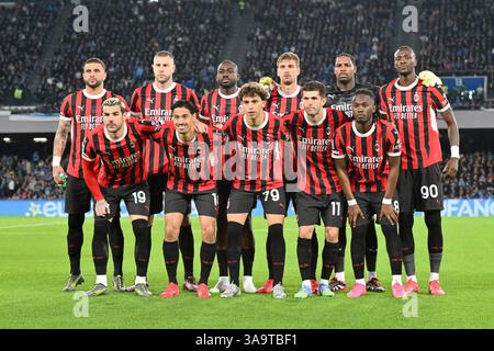 30. März 2025, Diego Armando Maradona Stadium, Neapel, Italien; Serie A Enilive Football Match; Neapel gegen Mailand; Stockfoto