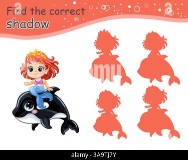 Finde das passende Spiel für Kinder-Vektor Stock Vektor