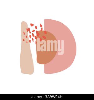 Abstrakte Formen flache Vektorillustration Stock Vektor