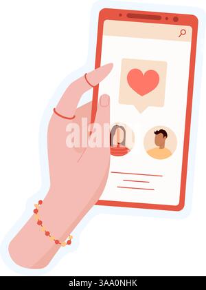 Aufkleber Für Handgriffe Des Telefons Stock Vektor