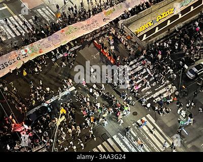 Am 24. Juni 2022 war die Nacht der Wut gegen die Entscheidung des Obersten Gerichtshofs über Abtreibungsrechte, New York City, USA Stockfoto