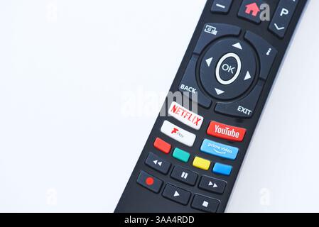 Fernseh-Fernseh-Leben Stockfoto