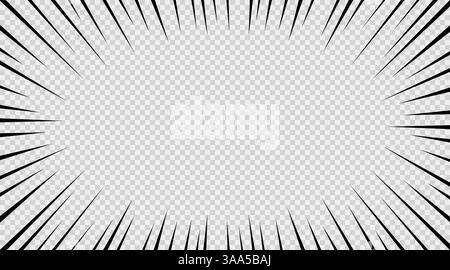 Ein vielseitiger Hintergrund mit auffälligen radialen Linien, die alle Arten von auffälligen Designs aufwerten Stock Vektor