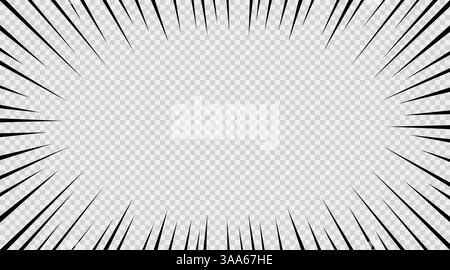 Ein vielseitiger Hintergrund mit auffälligen radialen Linien, die alle Arten von auffälligen Designs aufwerten Stock Vektor