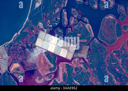 Salzteiche im Westen Australiens Stockfoto