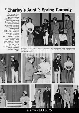 Das Villager Jahrbuch 1979 der St. Anthony Village High School zeigt die Schüler, Lehrer, Sportmannschaften, Vereine und wichtige Veranstaltungen aus dem Schuljahr 1978-1979. Stockfoto
