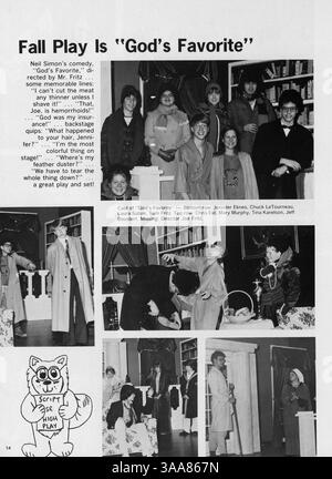 Das Villager Jahrbuch 1979 zeigt die Höhepunkte des akademischen, sportlichen und sozialen Lebens der St. Anthony Village High School im Schuljahr 1978-1979. Stockfoto