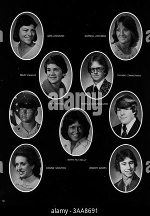 Das St. Anthony Village High School Yearbook für 1979 erfasst die Veranstaltungen, Schüler, Lehrer und außerschulischen Aktivitäten des akademischen Jahres 1978-1979. Stockfoto