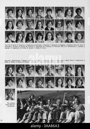 Dieses Jahrbuch der St. Anthony Village High School 1979 zeigt das Leben von Studenten, Lehrkräfte, Leichtathletik, Clubs und bedeutende Veranstaltungen aus dem akademischen Jahr 1978-1979. Stockfoto