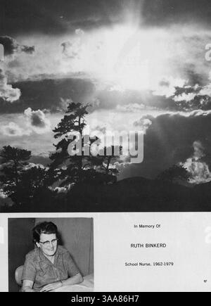 Das Jahrbuch der St. Anthony Village High School 1979 beleuchtet die Leistungen von Schülern, Lehrkräften, Vereinen und Sportteams während des Schuljahres 1978-1979. Stockfoto