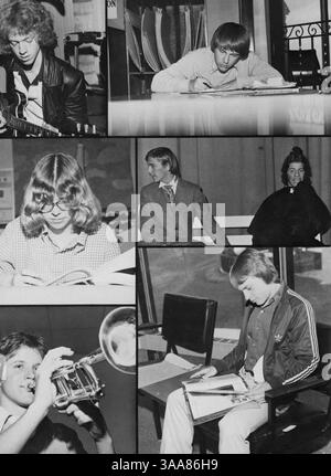 Das Jahrbuch 1979 fängt das Wesen der St. Anthony Village High School ein und zeigt akademische, soziale und sportliche Highlights aus dem Schuljahr 1978-1979. Stockfoto