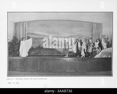 Die Ausgabe 1929 des Tatler Jahrbuchs der Northrop Collegiate School dokumentiert die Schüler, Lehrer, Vereine, Leichtathletik und die wichtigsten Veranstaltungen des akademischen Jahres 1928-1929. Stockfoto