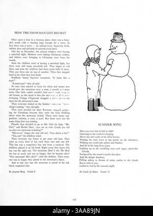 Das Northrop Collegiate Jahrbuch 1963, Tatler 63, dokumentiert Schüler, Lehrer, Leichtathletik, Clubs und Schlüsselveranstaltungen des akademischen Jahres 1962-1963. Die Werbung wurde auf den Seiten 133-134 und 153–154 gestrichen. Stockfoto