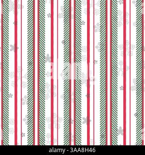 Wunderschönes, nahtloses Streifenmuster. Es ist ein nahtloser abstrakter Hintergrundvektor mit Streifen. Stock Vektor