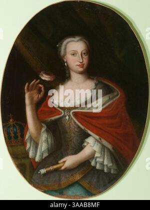 Ignoto - Ritratto di Maria Amalia di Sassonia. Stockfoto