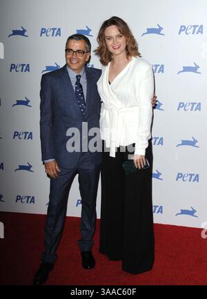 30. September 2015 - Hollywood, Kalifornien, USA - Emily Deschanel nahm am 30. September 2015 an der PETA 35th Anniversary Party im Hollywood Palladium Teil. 2015 (Bild: © Dave Longendyke/Globe Photos via ZUMA Wire) Stockfoto