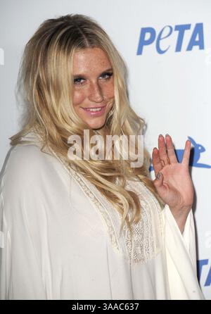 30. September 2015 - Hollywood, Kalifornien, USA - Kesha besuchte PETA's 35th Anniversary Party am 30. September 2015 im Hollywood Palladium in Hollywood, Kalifornien. 2015 (Bild: © Dave Longendyke/Globe Photos via ZUMA Wire) Stockfoto