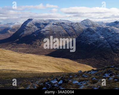 Buachaille Etive Mor aus A' Chailleach, Glencoe, Schottland Stockfoto
