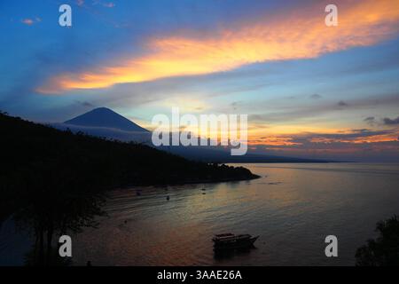 Bali Vulkan Stockfoto
