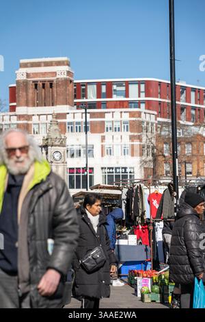 Der Markt in Lewisham High Street, London, England, Großbritannien Stockfoto