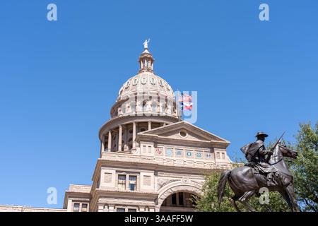 Austin, Texas, USA - 18. März 2022: Gebäude des Kapitols des Bundesstaates Texas in Austin, USA. Stockfoto