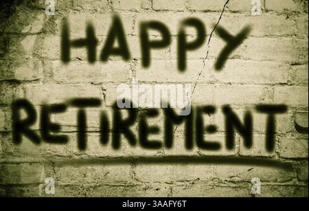 Glücklich Vorsorgekonzept Stockfoto