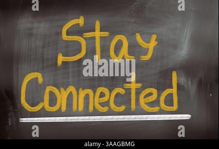 Verbundene Konzept zu bleiben Stockfoto