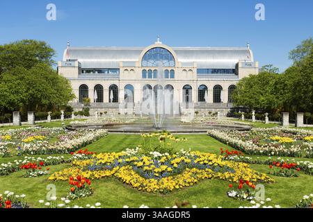 Schloss in der Flora des Parks in Köln, Deutschland, Europa Stockfoto