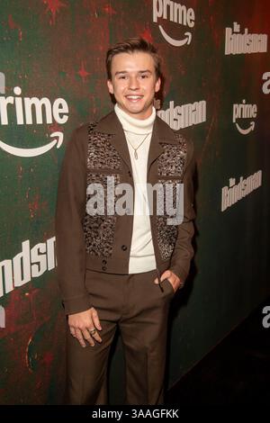 New York, Usa. 31. März 2025. NEW YORK, NEW YORK – MÄRZ 31: Maxwell Jenkins nimmt am 31. März 2025 an der Premiere von Prime Video im Village East Cinema in New York Teil. Quelle: Ron Adar/Alamy Live News Stockfoto