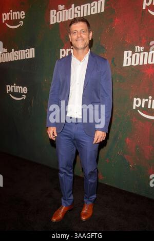 New York, Usa. 31. März 2025. NEW YORK, NEW YORK – MÄRZ 31: Grainger David nimmt am 31. März 2025 in New York City an der Premiere von Prime Video „The Bondsman“ im Village East Cinema Teil. Quelle: Ron Adar/Alamy Live News Stockfoto