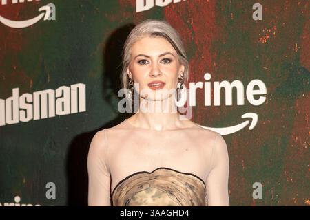 New York, Usa. 31. März 2025. NEW YORK, NEW YORK – MÄRZ 31: Kathrine Barnes nimmt am 31. März 2025 im Village East Cinema in New York City an der Premiere von Prime Video Teil. Quelle: Ron Adar/Alamy Live News Stockfoto