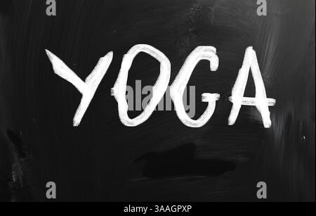 Gesundheitskonzept handschriftlich mit Kreide auf einer Tafel Stockfoto