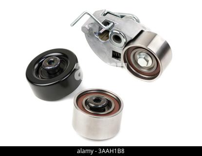 Fixture-Timing isoliert auf weißem Hintergrund Stockfoto