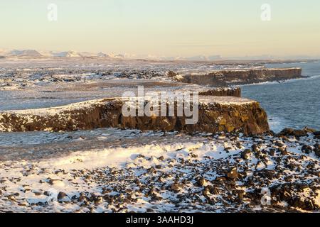 Die wunderschönen Arnarstapi auf der Snaefellsness Halbinsel, Island, Europa, Island, Europa Stockfoto