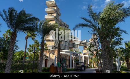 Das Atlantis The Royal, Dubai ist ein luxuriöses Hotelresort in Palm Jumeirah, Dubai in den Vereinigten Arabischen Emiraten. Stockfoto