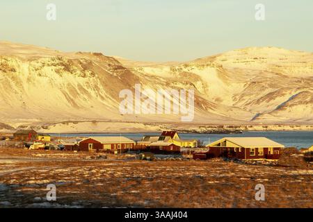 Die wunderschönen Arnarstapi auf der Snaefellsness Halbinsel, Island, Europa, Island, Europa Stockfoto