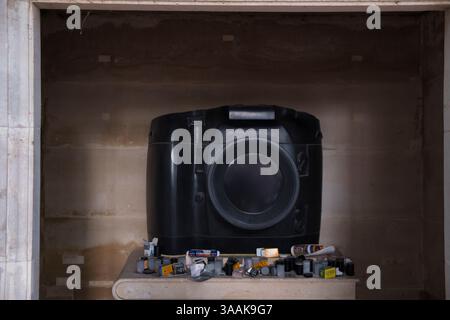 Die Kapelle der Nekropolitanen Erinnerung auf dem Friedhof Père-Lachaise, spätere Ruhestätte des Künstlers Andre Chabot, Paris, Frankreich Stockfoto