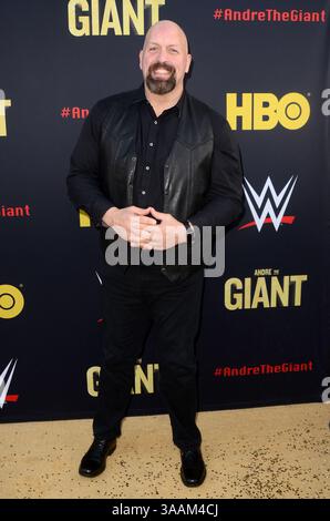 März 2018 – Los Angeles, CA, USA – LOS ANGELES – 29. Februar: Big Show bei der HBO-Premiere im Cinerama Dome am 29. Februar 2018 in Los Angeles, CA (Credit Image: © Kathy Hutchins Via ZUMA Wire) Stockfoto