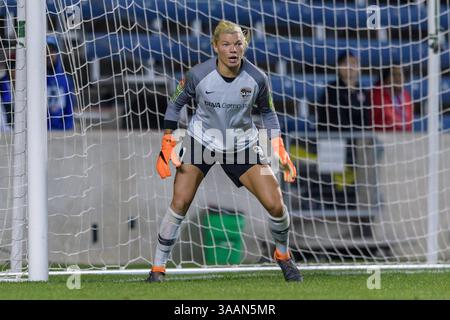 12. Mai 2018 - Bridgeview, Illinois, Vereinigte Staaten - Bridgeview, IL - Samstag, 12. Mai 2018: Chicago Red Stars vs Houston Dash im Toyota Park. (Kreditbild: © Daniel Bartel/ISIPhotos via ZUMA Wire) Stockfoto