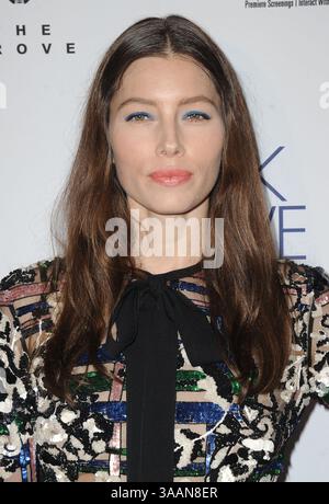 LOS ANGELES, KALIFORNIEN – 10. JANUAR: Jessica Biel nimmt am 10. Januar 2017 an der Premiere von The Book of Love im The Grove Teil. (Kreditbild: © SMG via ZUMA Wire) Stockfoto