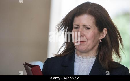 London, Großbritannien. April 2025. Baroness Chapman of Darlington trifft zu einer Kabinettssitzung in der Downing Street 10 in London ein. Quelle: Ian Davidson/Alamy Live News Stockfoto