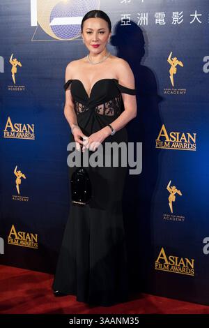 17. März 2018 - Macao, China - die Hong Kong Schauspielerin CARINA LAU, Richterin für die diesjährigen Preise, auf dem roten Teppich des 12. Asian Film Awards 2018 im Venetian Hotel Macao. (Bild: © Jayne Russell Via ZUMA Wire) Stockfoto