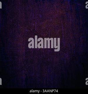 Dunkler lila grunge Hintergrund mit Kratzern und Körnung Stockfoto