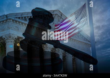 Oberster Gerichtshof der USA - Recht und Ordnung - Freiheit Stockfoto
