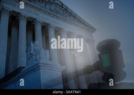 Oberster Gerichtshof der USA - Recht und Ordnung Stockfoto