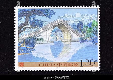 CHINA - CA. 2008: Eine in China gedruckte Briefmarke zeigt den Sommerpalast um 2008 Stockfoto